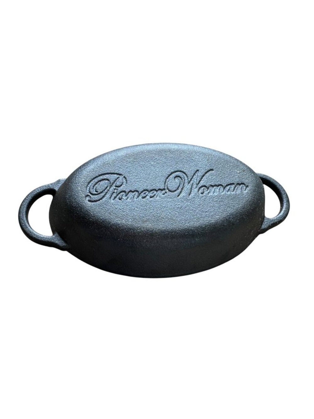 Kitchen Pioneer Woman Cast Iron Oval Baking Dish 10" Pre-Seasoned Black Durable